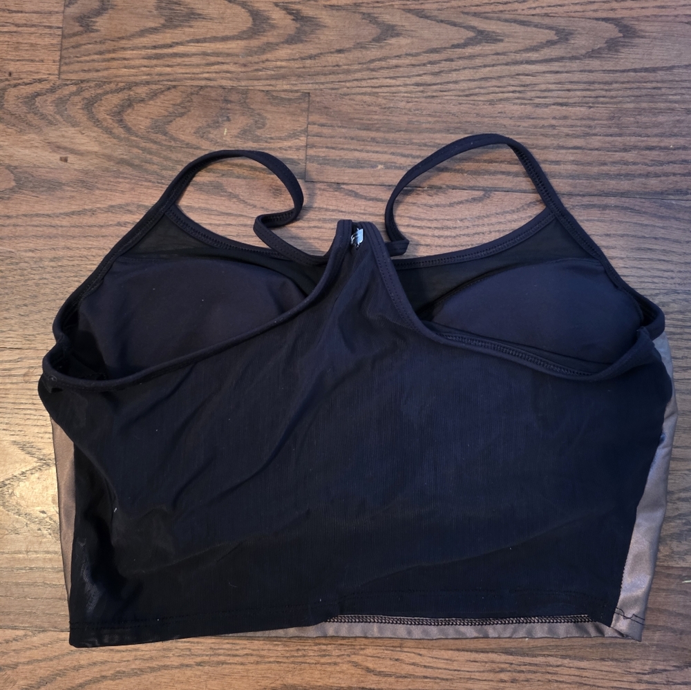Fabletics Metallic Long Line Bra - Picture 4 of 7